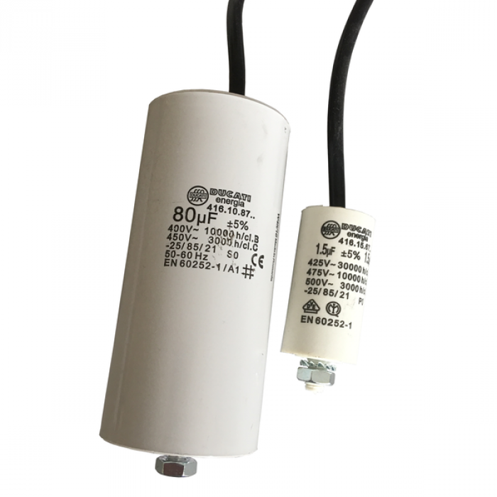 Motor Run Capacitors / Ducati 450 Vac Wescap BV, parts for electric motors