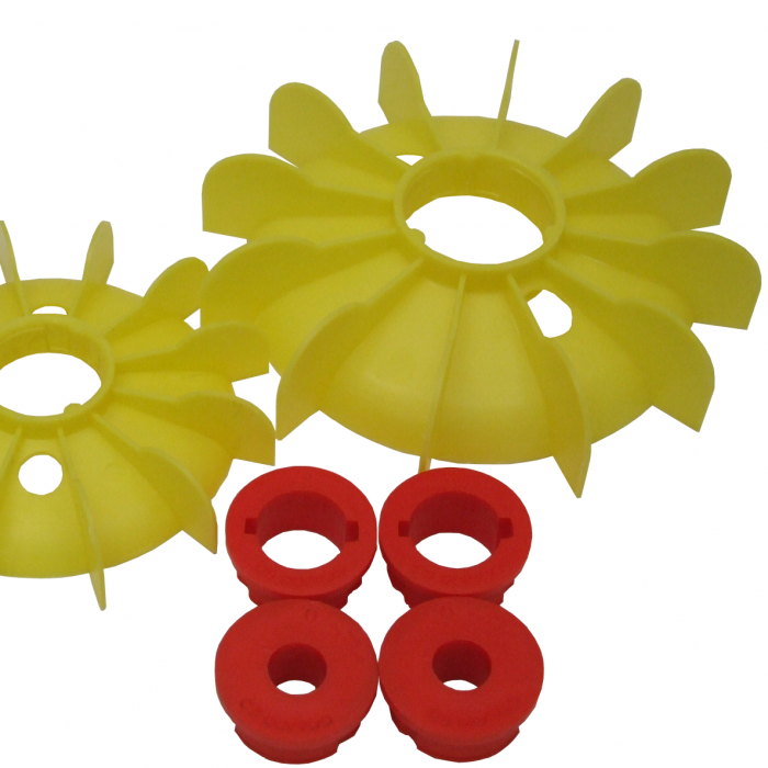 Plastic fan blade CS - yellow | Wescap 