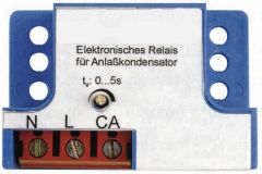 Starting relay for starter capacitors