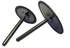 Diamond grinding wheel on shaft